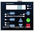 Flexible Printed Circuit Embossed LED Membrane Switch With Windows , Matt / Glossy