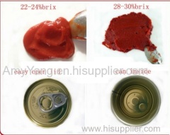 Canned tomato paste 28-30%