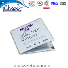 Individual glass wet wipe marketing giveaways