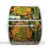 Waterproof Glossy Juice Bottle Labels , Round Label Stickers Roll For Beverage