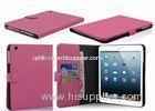 Lightweight Pink Apple iPad Protective Case , iPad Mini Tablet Wallet Style