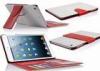 White / Red Apple Apple iPad Protective Case , iPad Mini Wallet Leather Case