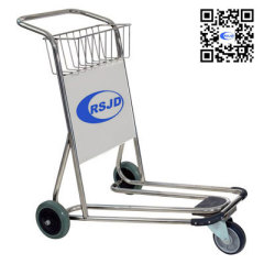 3 Wheels Stainless Steel Airport Hand Cart Trolley