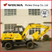 new 8 ton wheel excavator with low price from wolwa direct factory