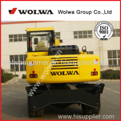 new 8 ton wheel excavator with low price from wolwa direct factory