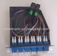 Plug & Play MTP / MPO Fiber Optic Cassette 24 Fiber with LC OM3 Quad Adapters