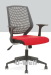 New black plastic PP armrest with nylon base tilt function mesh staff swivel office chairs export factory U-Well seating