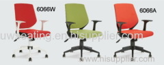 New fashion BIFMA Europe style white structure blue fabric cover economic mesh office swivel chair china U-Well Seating