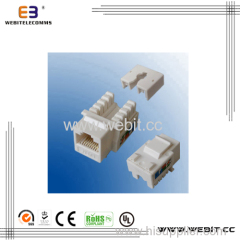 Dual type cat5e keystone jack with cover