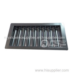 9 Lane ABS chip tray black color