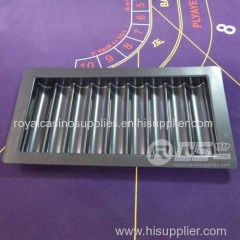 9 Lane ABS chip tray black color