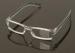 Rectangle Clear Plastic Eyeglass Spectacles Frames Comfortable For Round Face Men