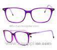 Ultra - Thin Acetate Frame Full Rim Acetate Optical Frames Square Shape And Demo Lens