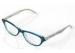 Half Round Plastic Fashion Glasses Frames For Youth , Blue / Dark Coffee Color