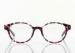 Vintage Round Plastic Eyeglass Frames For Women With Nose Pads , Orange / Pink