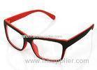 Square Plastic Large Eyeglass Frames For Women , Decoration Frames Glasses