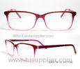 Ultra - Thin Acetate Optical Frames , Acetate Frame With Metal Temples Spring Hinge