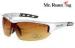 Man Polarized Fishing Sunglasses With Fashion Brown Lens , Soft Nose Pad