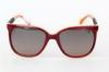 Orange Round Large Frame Sunglasses For Women , Handmade Acetate Frame