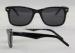 Rectangle Optical Acetate Frame Sunglasses , Black / White Frame Sunglasses For Women