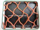 Orange PES Yarn HDPE Sea Fishing Nets 100mm to 700mm For Fish Pond Nets