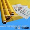 Short Delivery Time 100% Polyester Silk Screen Print Mesh , White / Yellow