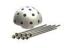 Hemisphere Crystal Water Fountain Nozzles Mushroom Jet Spray Nozzle 3" 2"