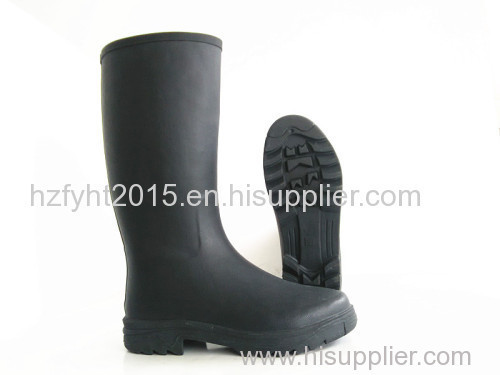 Black Waterproof Boots Rubber Rain Boots