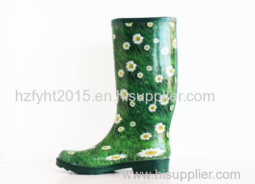 Ladies Printed Gum Boots Waterproof Shoes