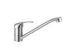 Single Handle Kitchen Sink Mixer Taps / Kitchen Faucets With Goose Neck Spout For Lavatory