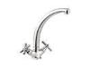 Long Neck Modern Kitchen Sink Mixer Taps / Two Handle Eco faucet