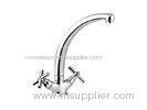 Long Neck Modern Kitchen Sink Mixer Taps / Two Handle Eco faucet