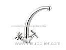 Long Neck Modern Kitchen Sink Mixer Taps / Two Handle Eco faucet