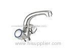 Zinc Round Handle Chromed Kitchen Sink Mixer Taps with Brass Cartridge for Tanks