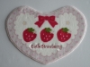 New design fashion fruit strawberry pattern waterproof mat