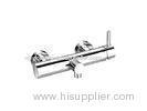 Vertical Single Handle Shower Mixer Taps Chromed Shower Faucet 40mm Ceramic Cartridge