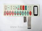 LED Self Adhesive Waterproof Membrane Switch , Poly Embossed Push Button Switch