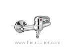 Eco-friendly Wall Mounted Chrome Shower Mixer Taps / Shower Faucet with Brass Body zinc handle for