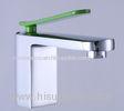 Green Color Single Lever Basin Mixer Taps Hot-Cold Deck Mounted Brass Robinet