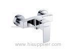 Single Lever Rectangle Shower Mixer Taps Bathroom 2 Hole faucet
