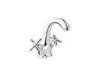 Contemporary Chrome plated Basin Mixer Taps Deck Mounted / Household Faucet with 1 Hole