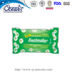 15 counts antibacterial alcohol free promotion wet wipe event promotions