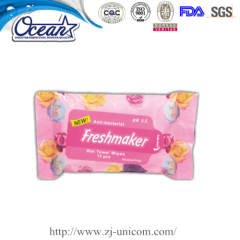 15 counts antibacterial alcohol free promotion wet wipe event promotions