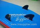 Inflatable surf board, inflatable surfboard water game and water board