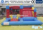 Commercial Inflatable Water Slide Bouncing Castle With A Water Pool For Kids Playing