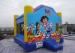 Kindergarten Dora Commercial Inflatable Bouncers Blue PVC , 100lbs - 600lbs