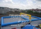 PVC Blue Inflatable Water Volleyball Set For Floating Water Park Games