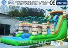 Durable PVC Inflatable Water Slide Pool Water Park Jungle vinyl / tarpaulin