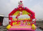 Red Indoor Commercial Inflatable Bouncy Toys For Kids , Hello Kitty Inflatable Christmas