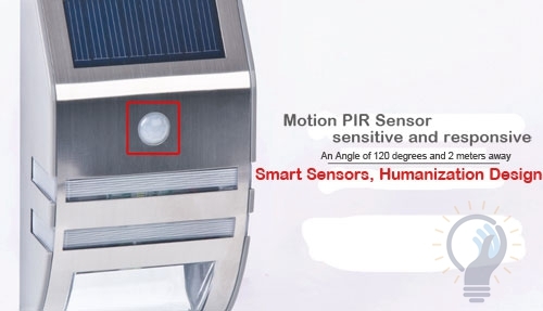 New led solar motion sensor lights